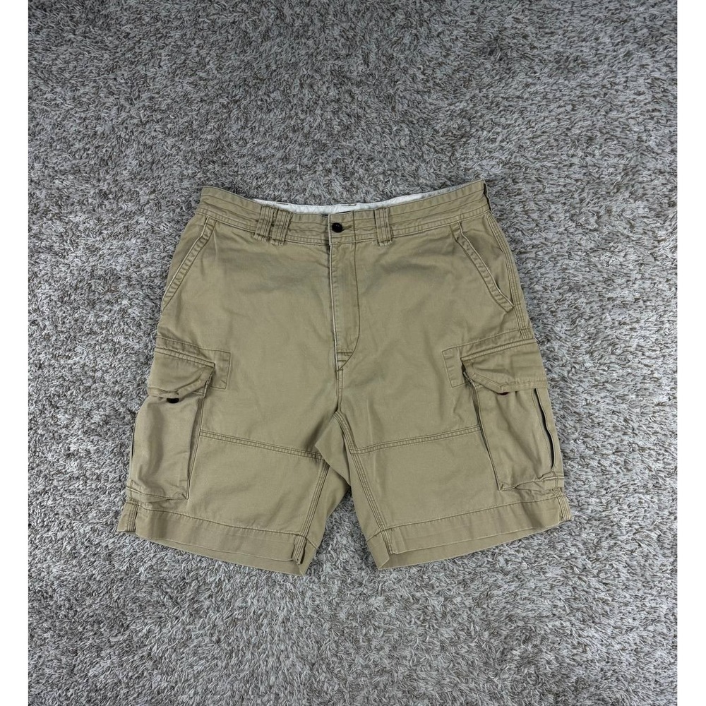 Polo Ralph Lauren Cargo Shorts Men's 36 Tan Military Paratrooper 10" Heavy